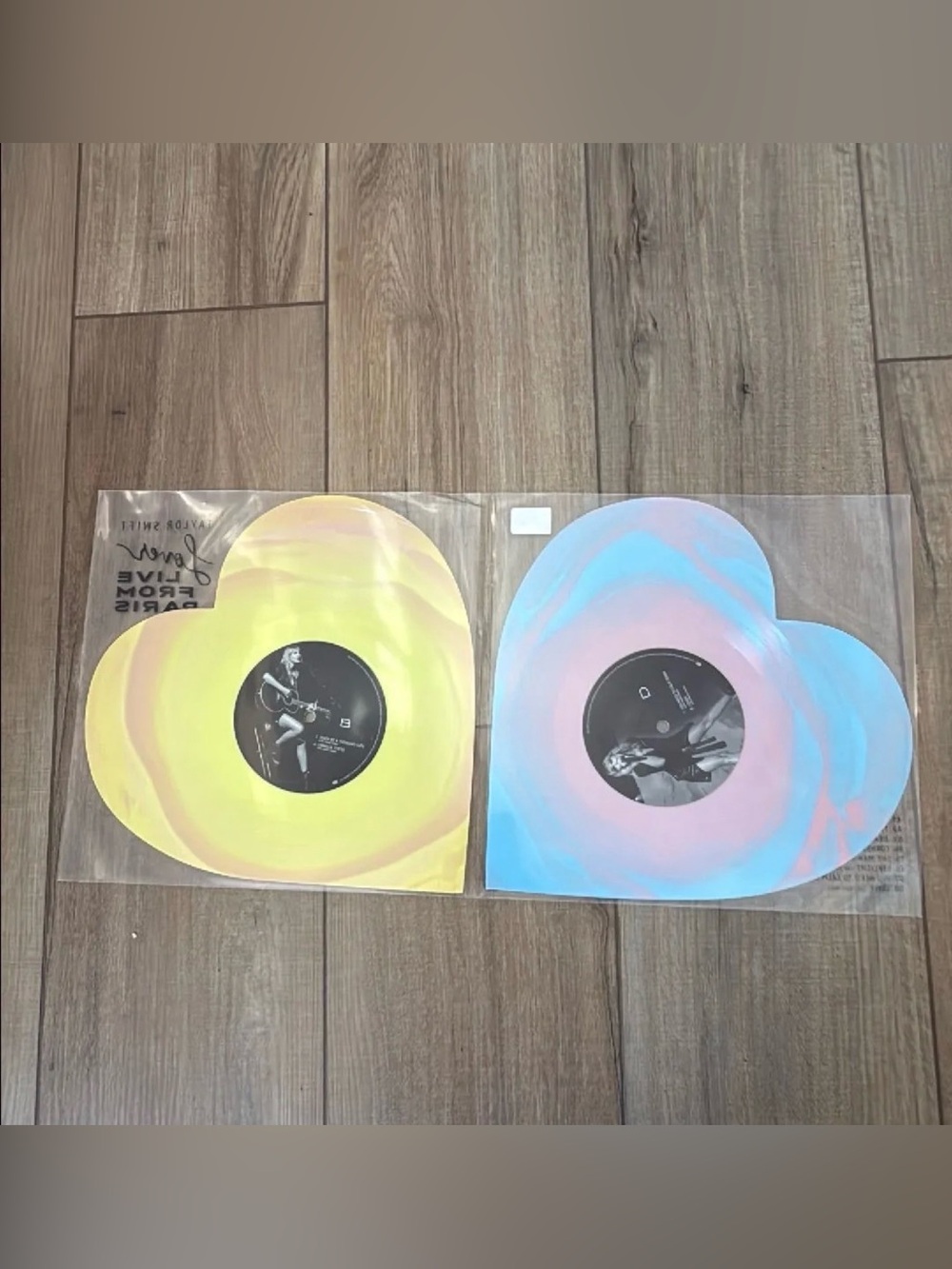 Taylor Swift Lover Live From Paris 2LP Heart Vinyls